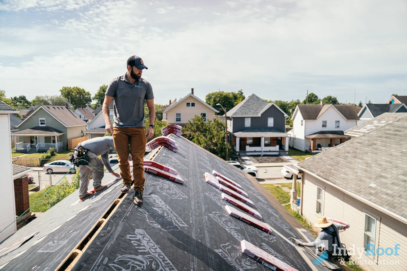 Commercial roof inspection documented in New Palestine